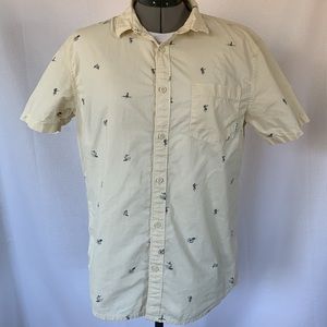 Quiksilver short sleeve button down shirt